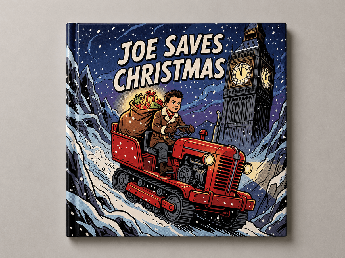 Personalized Christmas comic book gift preview