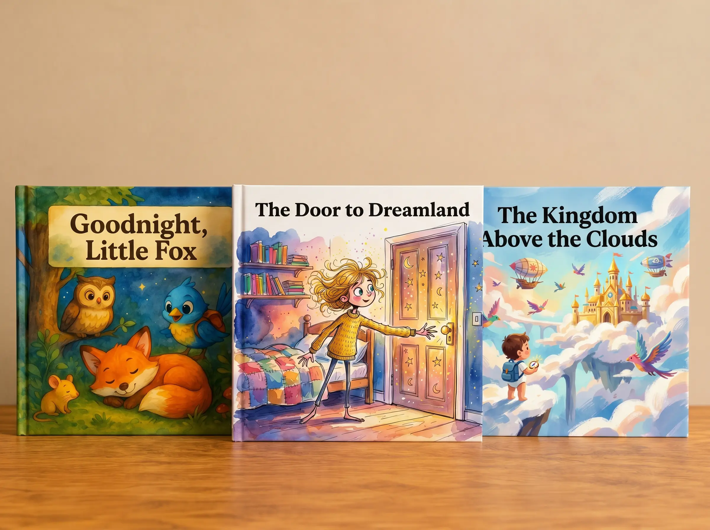 Three illustrated bedtime storybooks