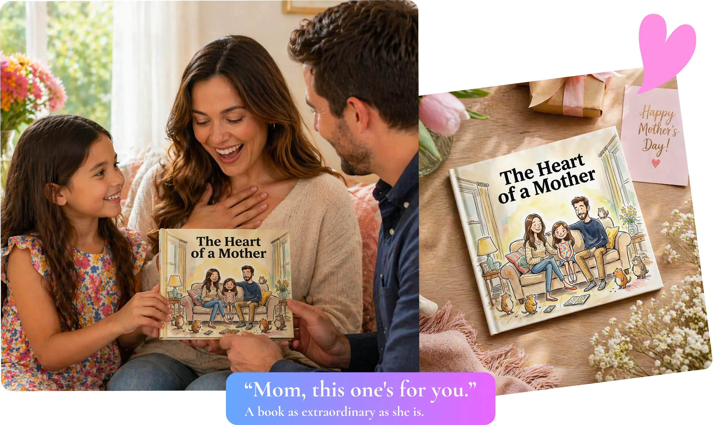 Mother's Day personalized storybook hero